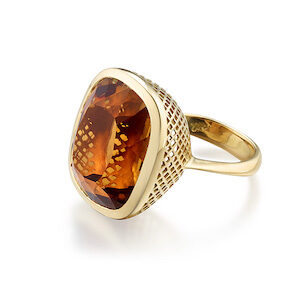 Madeira Citrine ring, Ray Griffiths
