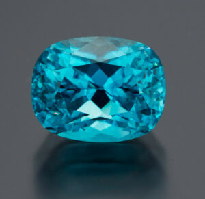 6.47 ct. blue Zircon from Cambodia, $4,528; Pala Gems