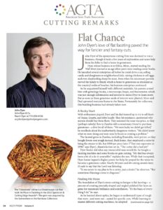 From Prism Volume II: Flat Chance, Gemstone Cutter John Dyer’s Love of Flat Faceting 
