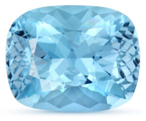 A 16.92 ct. untreated Aquamarine from Madagascar, $1,240; 3090 Gems