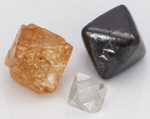 Three South African Diamond crystals (20.58 ctw.); Pala International