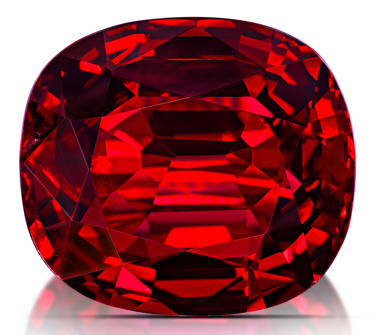 A 7.99 ct. cushion-cut unheated Ruby from Malawi, 100% Natural Ltd.