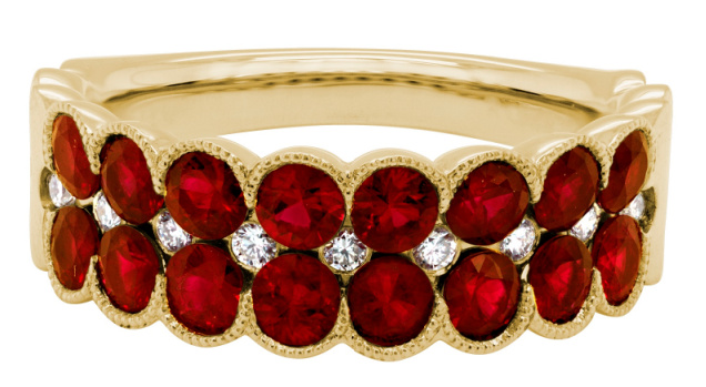 Ring in gold with Rubies from Artistry, Ltd.