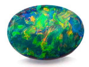 A 6.49 ct. Australian Black Opal, Mayer & Watt