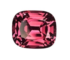 A 5.59 ct. Mahenge, Tanzania-origin cushion-cut Garnet with no treatment, Prima Gems USA, LLC