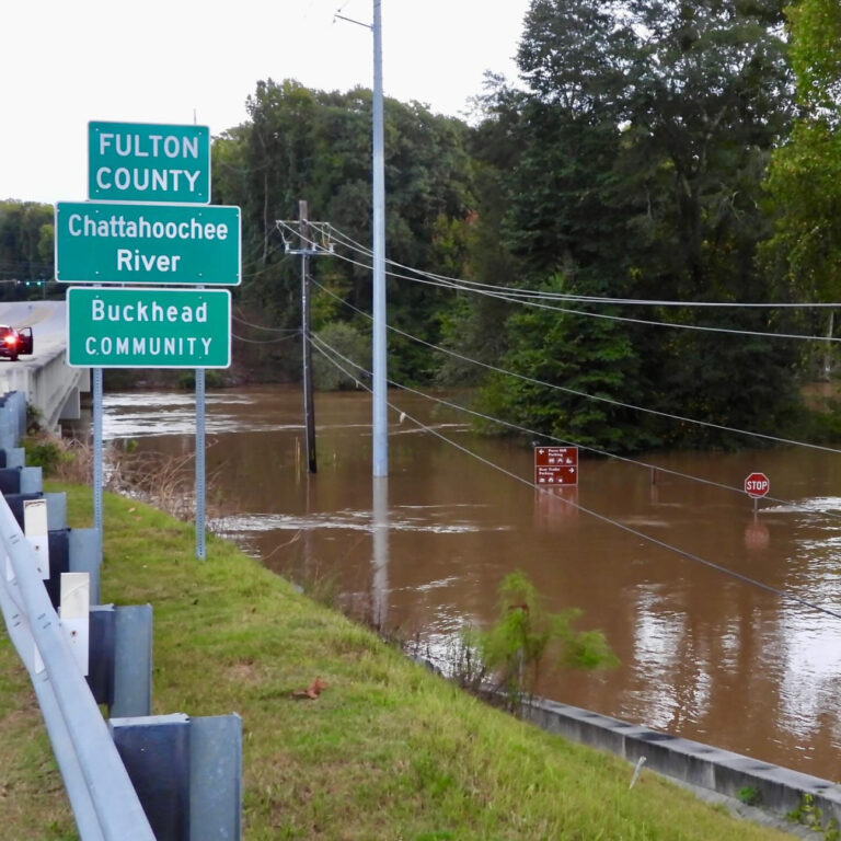 Flooding took place in the Buckhead section of Atlanta. Source: @aforbeswx